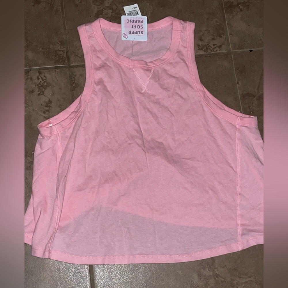 Plain pink workout shirt